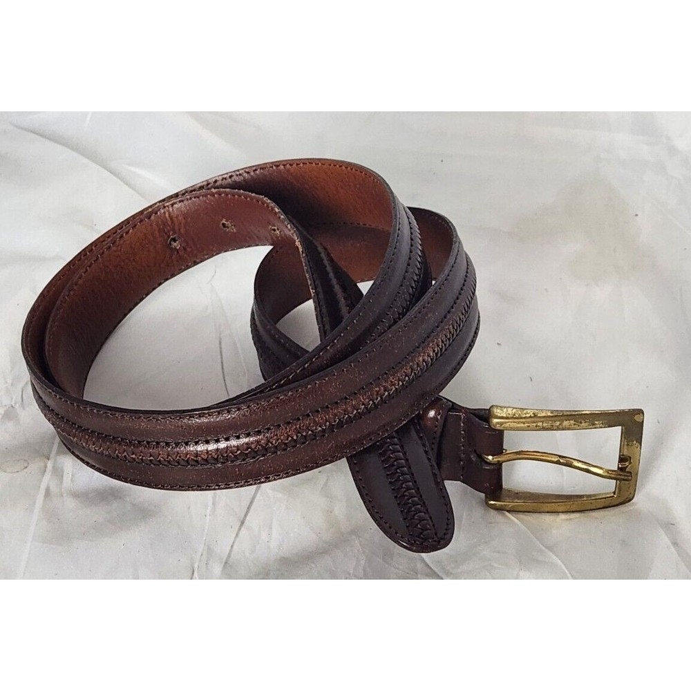 Johnston & Murphy Aniline Kipskin‎ Shoulders Handcrafted Belt 34"  - 38" length